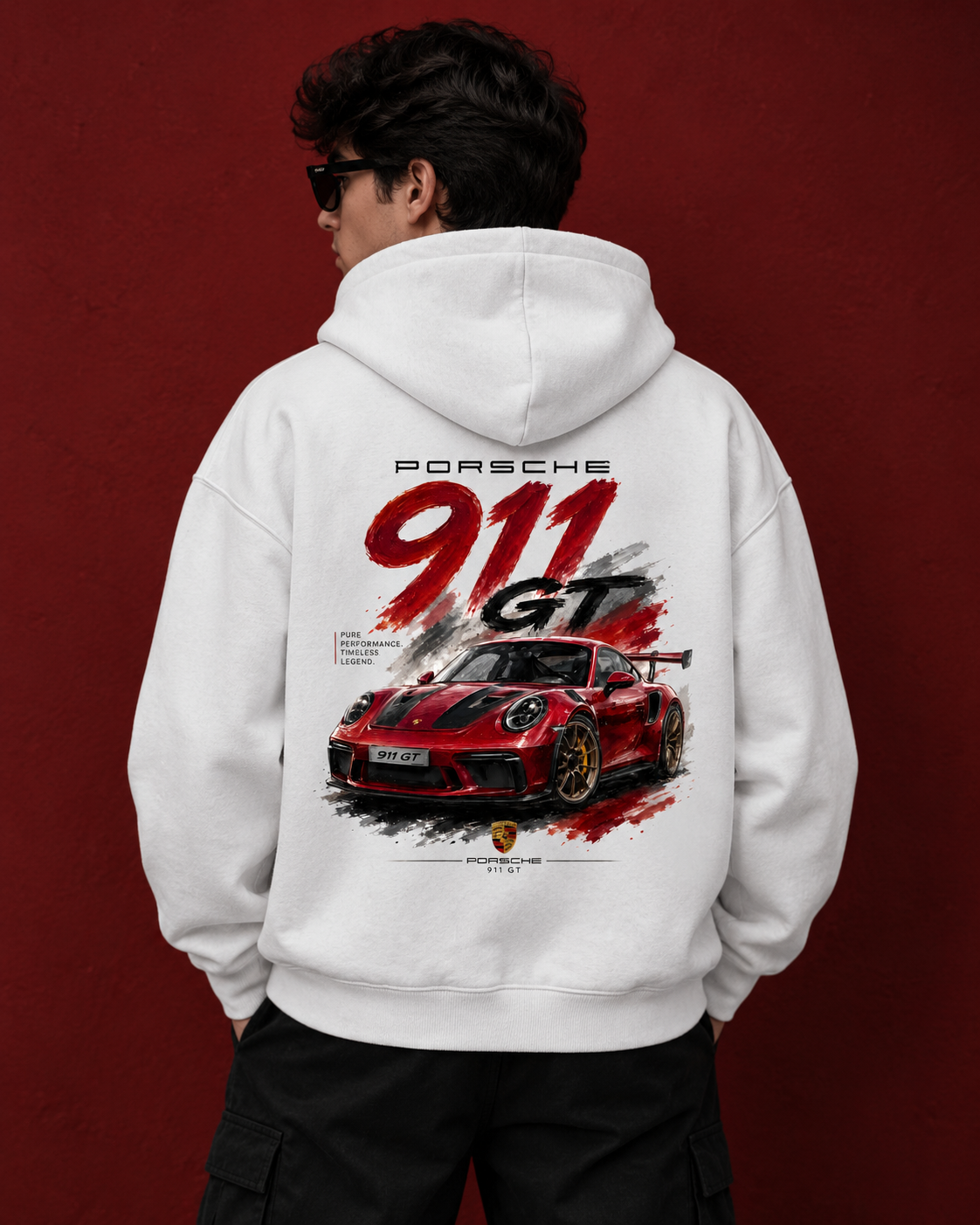 Premium 911 Sports Car Graphic Hoodie