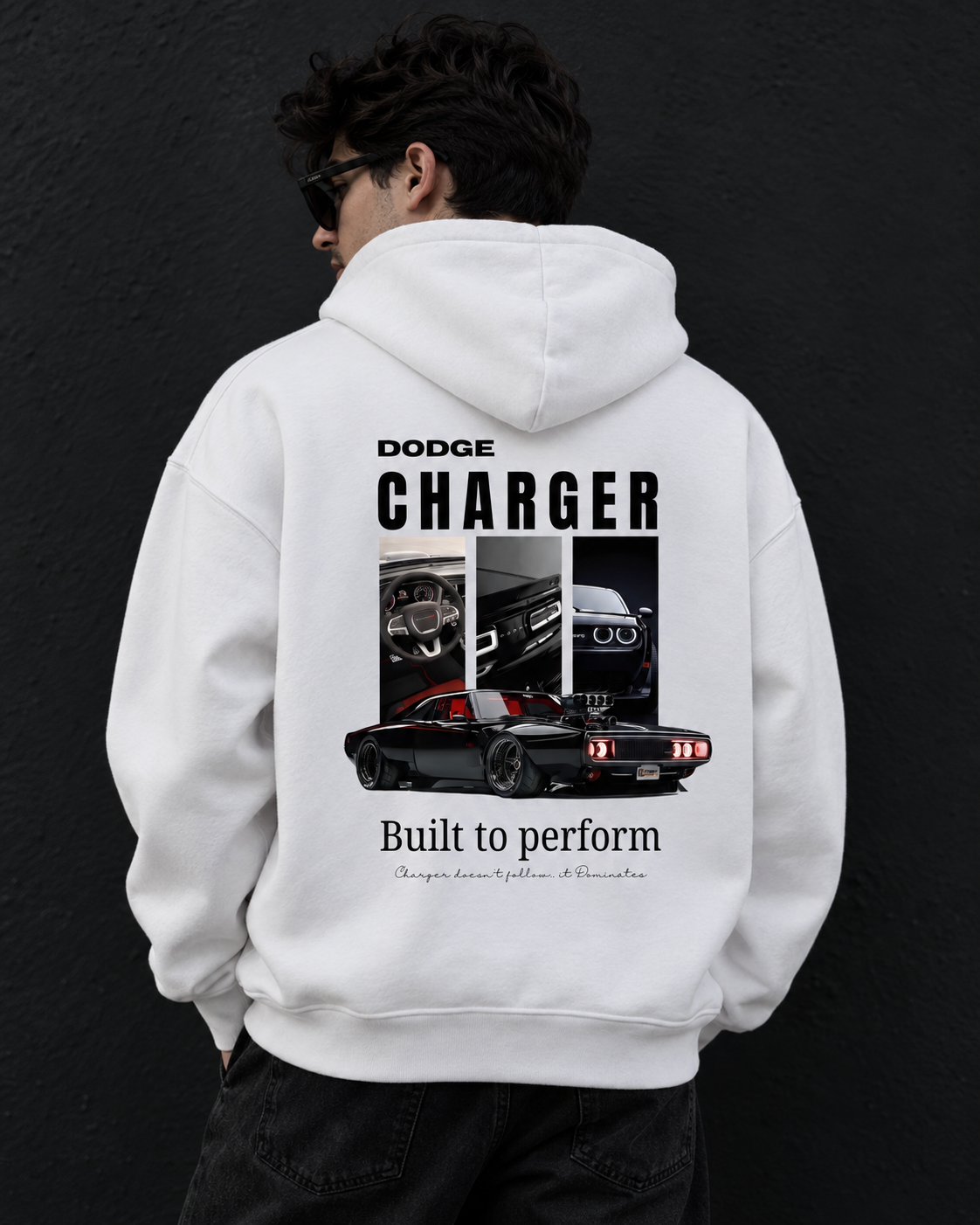 Dodge Charger "Built to Perform" Graphic Hoodie