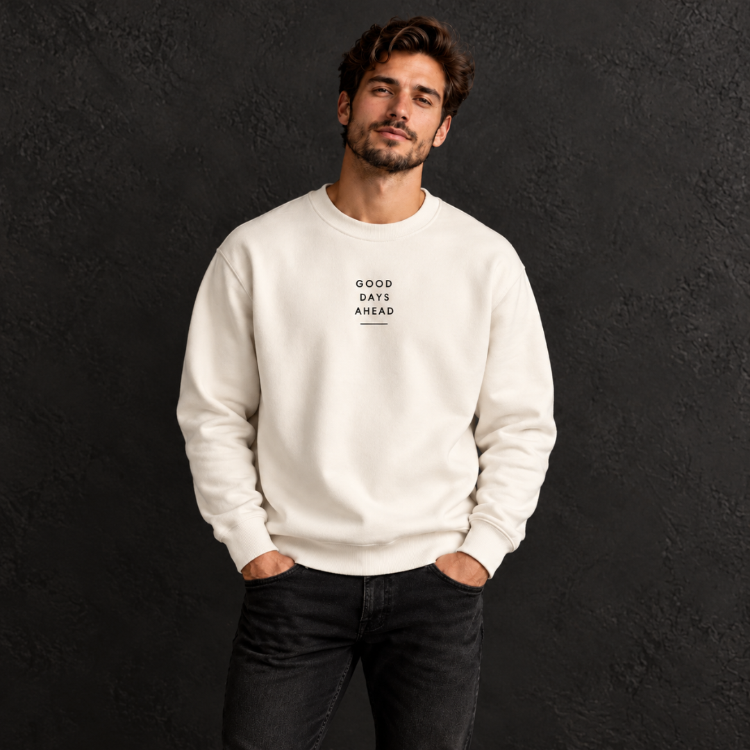Good Days Ahead Floral Graphic Sweatshirt