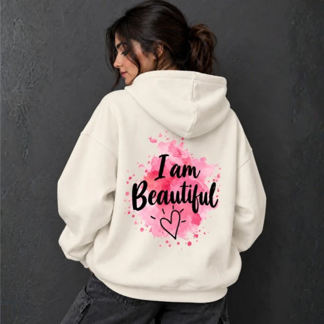 Self Love Pink Graphic Hoodie