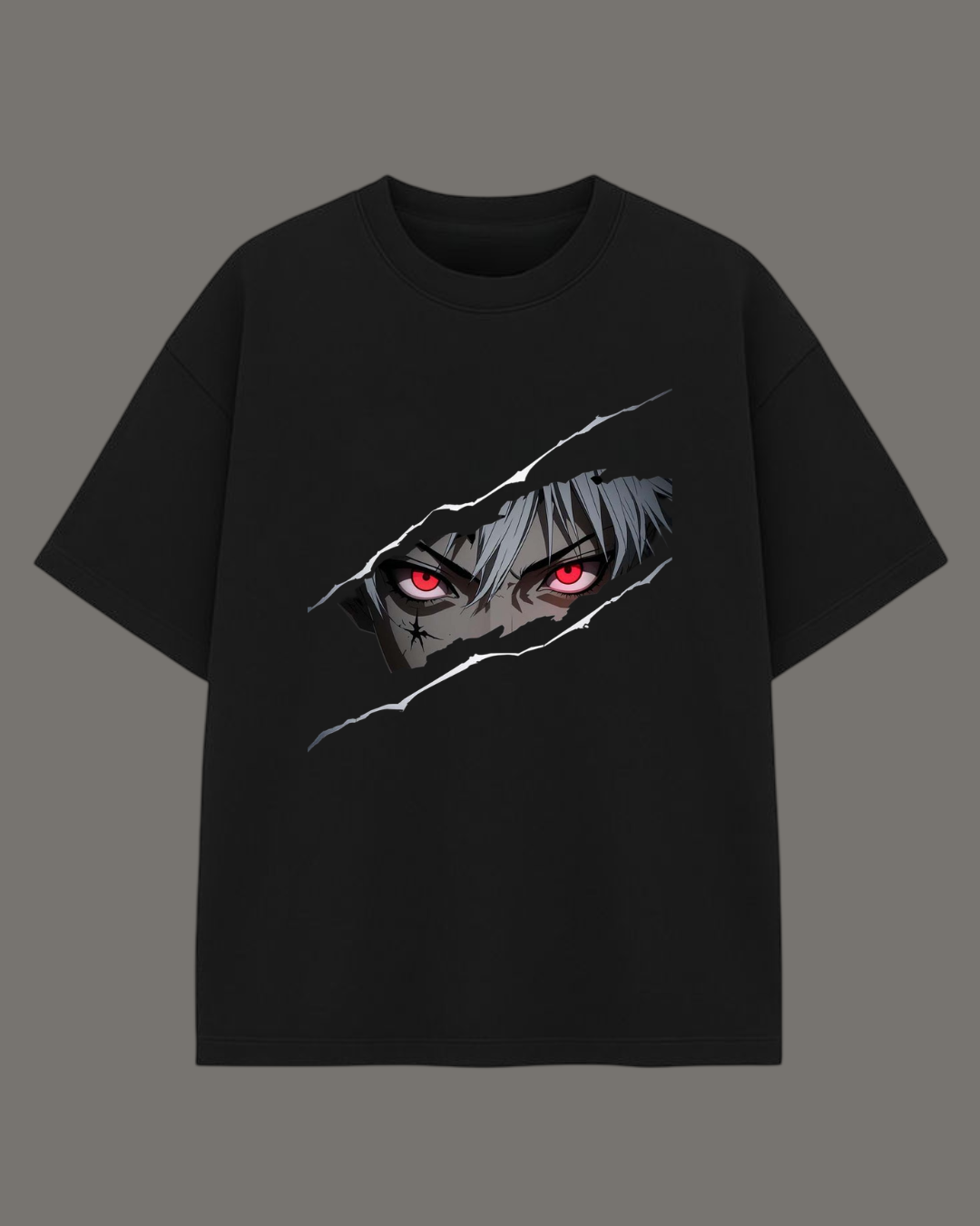 Shadow Anime Eyes Graphic T-Shirt