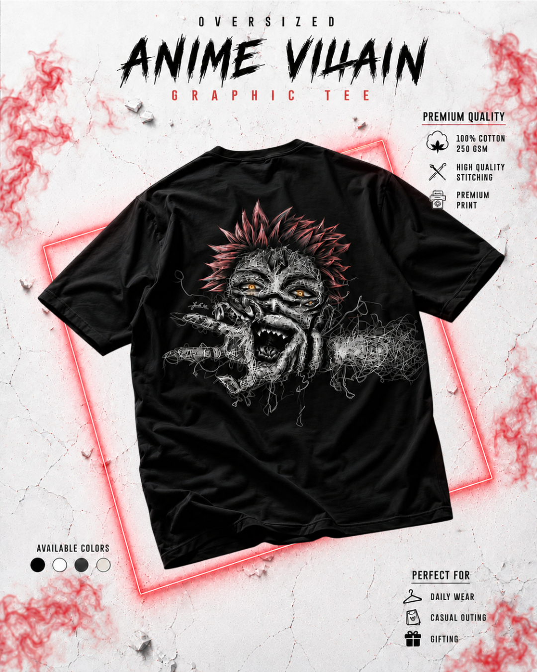 Jujutsu Kaisen Sukuna King of Curses Oversized Tee