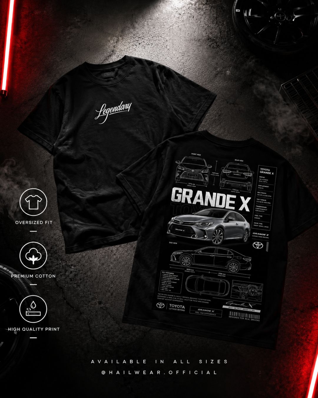 Grande X Oversized Graphic T-Shirt