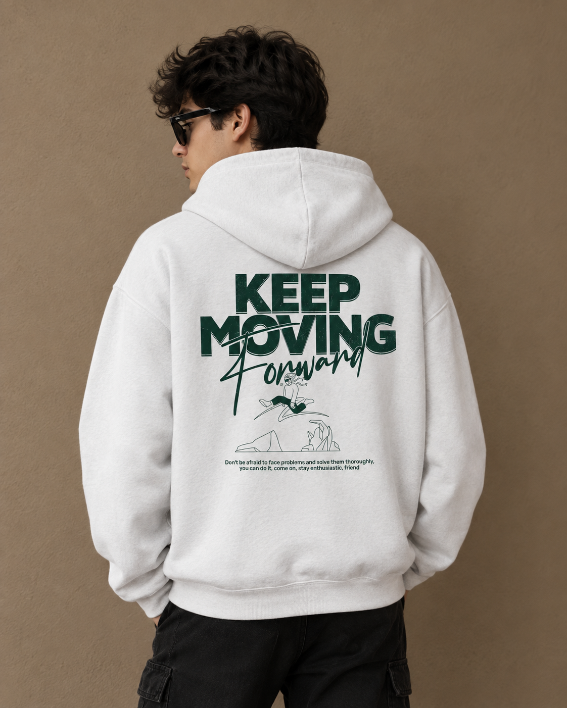 "Keep Moving Forward" Premium Graphic Hoodie