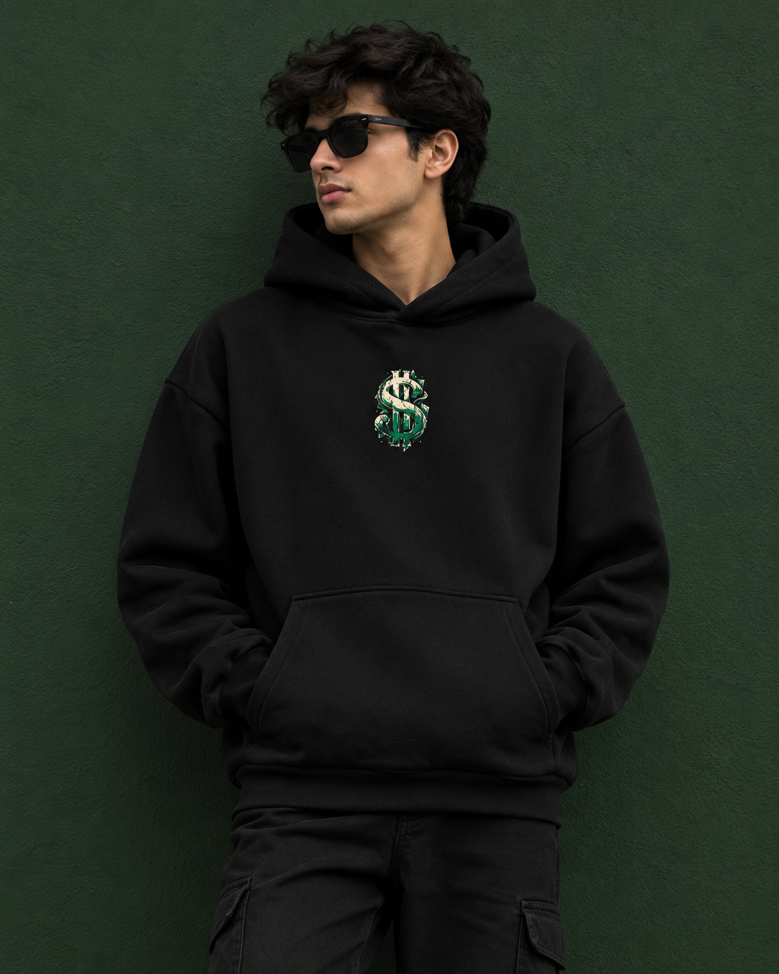 Signature Graphic Black Hoodie