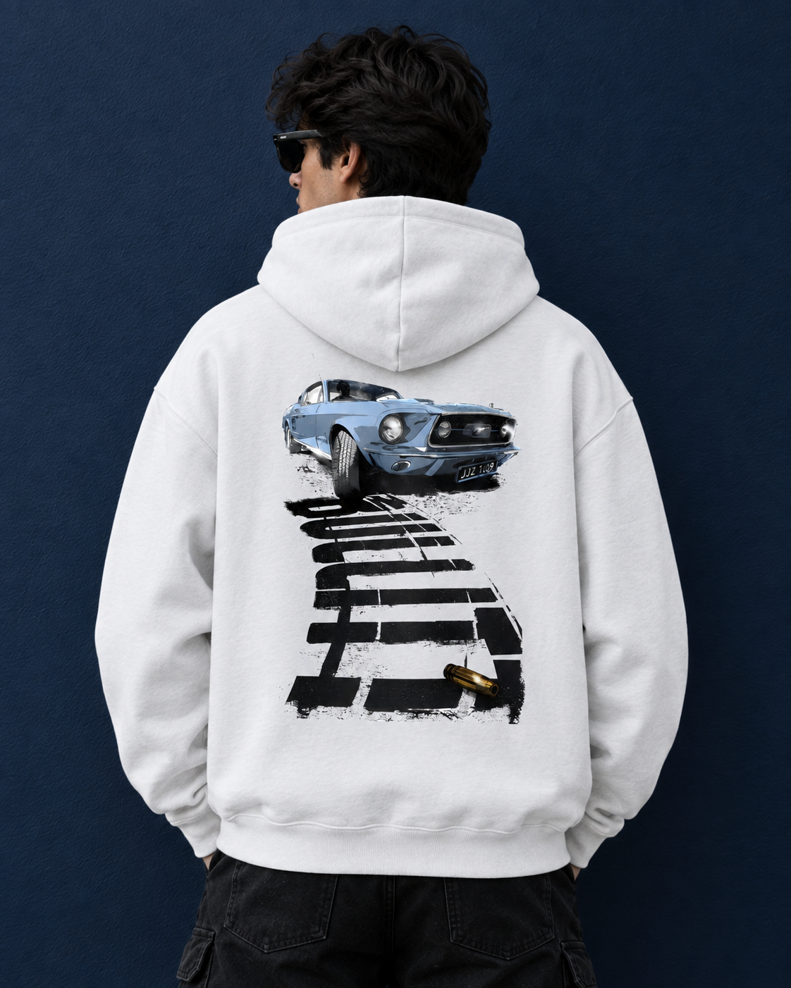Vintage Muscle Car Graphic Hoodie