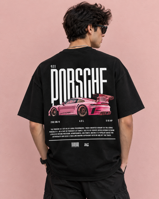 Porsche 911 GT3 RS Oversized Streetwear Graphic Tee