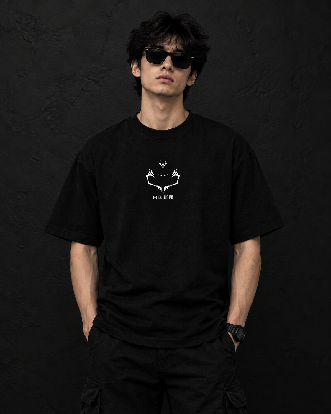 Ryomen Sukuna Oversized Anime Graphic T-Shirt