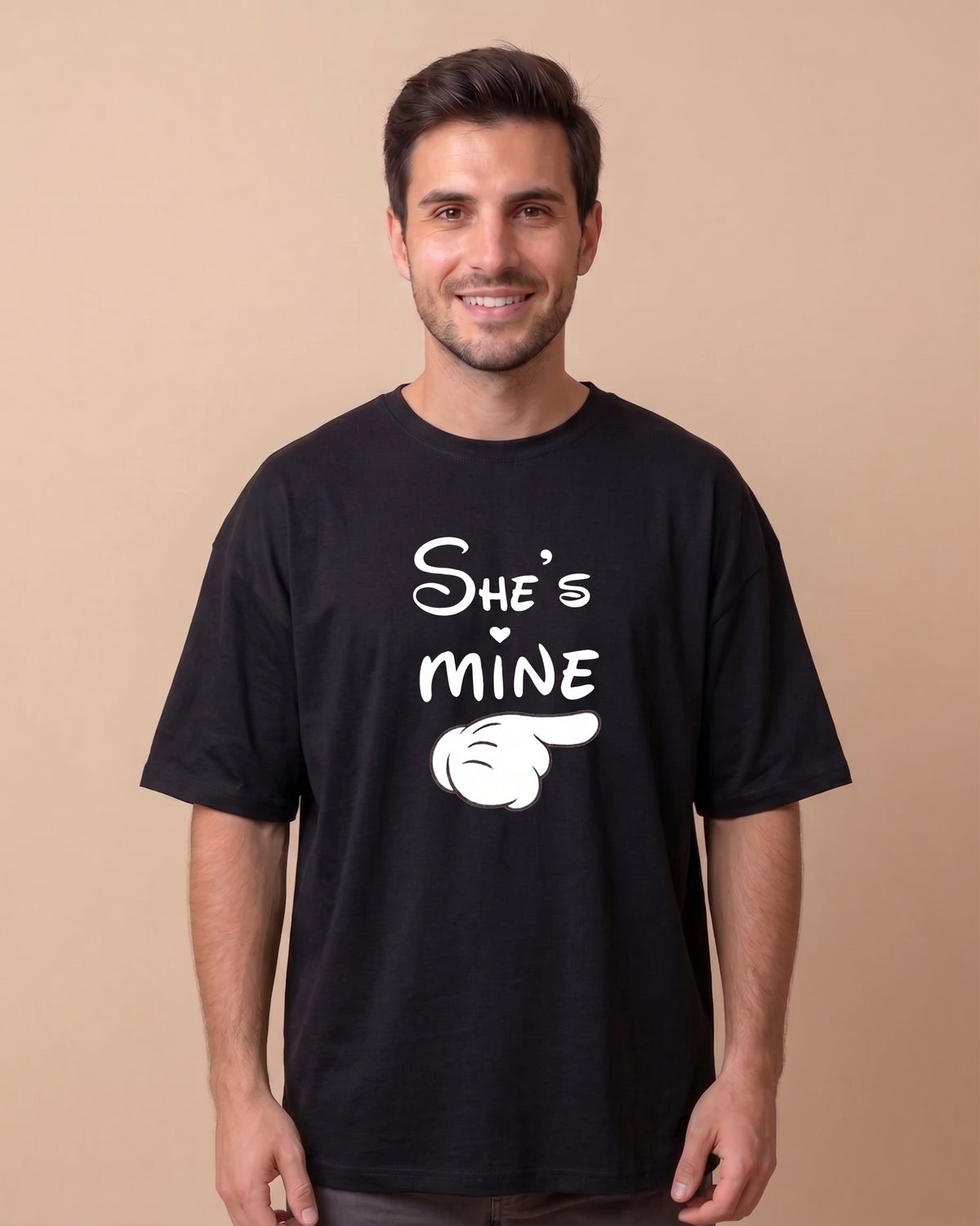 She's Mine & He's Mine" Matching Couple T-Shirts