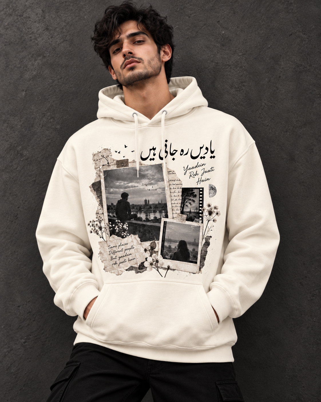 Yaadein Reh Jaati Hain Urdu Graphic Hoodie