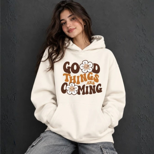Good Things Are Coming Daisy Hoodie