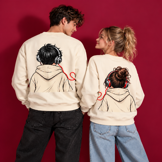 Music Connection Matching Couple Sweatshirts