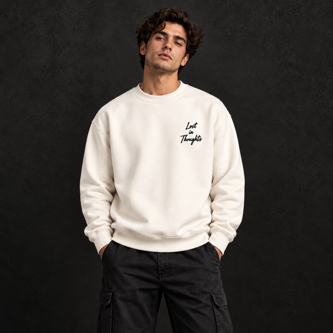 Lost in Thoughts Graphic Sweatshirt