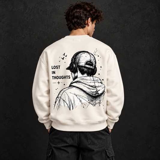 Lost in Thoughts Graphic Sweatshirt
