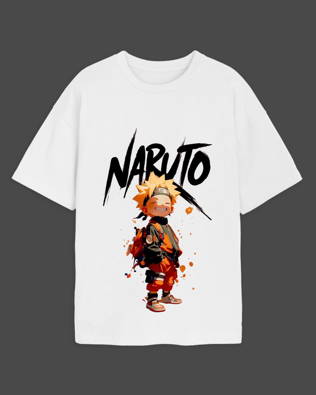 Kid Naruto Uzumaki Oversized T-Shirt