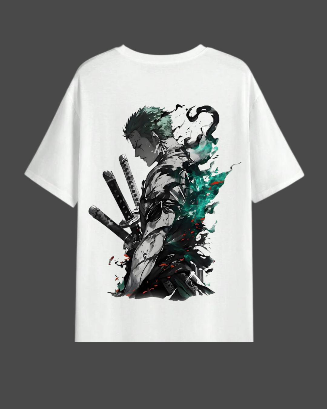 Roronoa Zoro Ink Aura Oversized T-Shirt