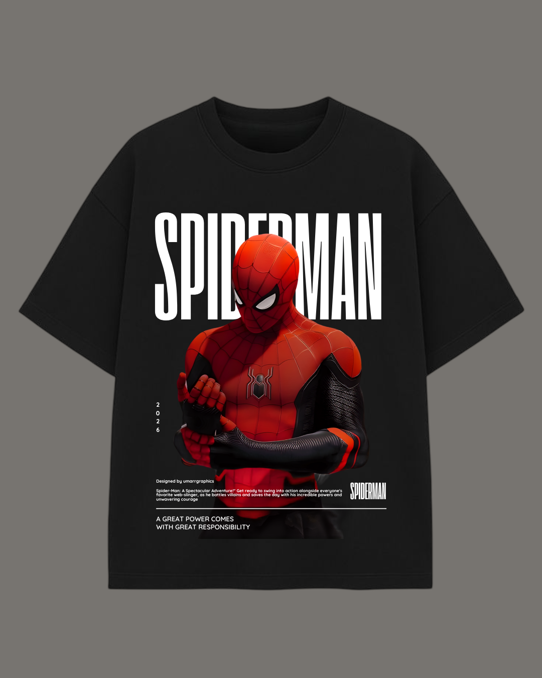 Spider-Man Graphic Oversized T-Shirt